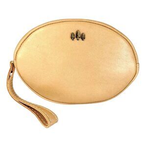 Portland Leather Champagne Large Roswell Pouch - Brand New